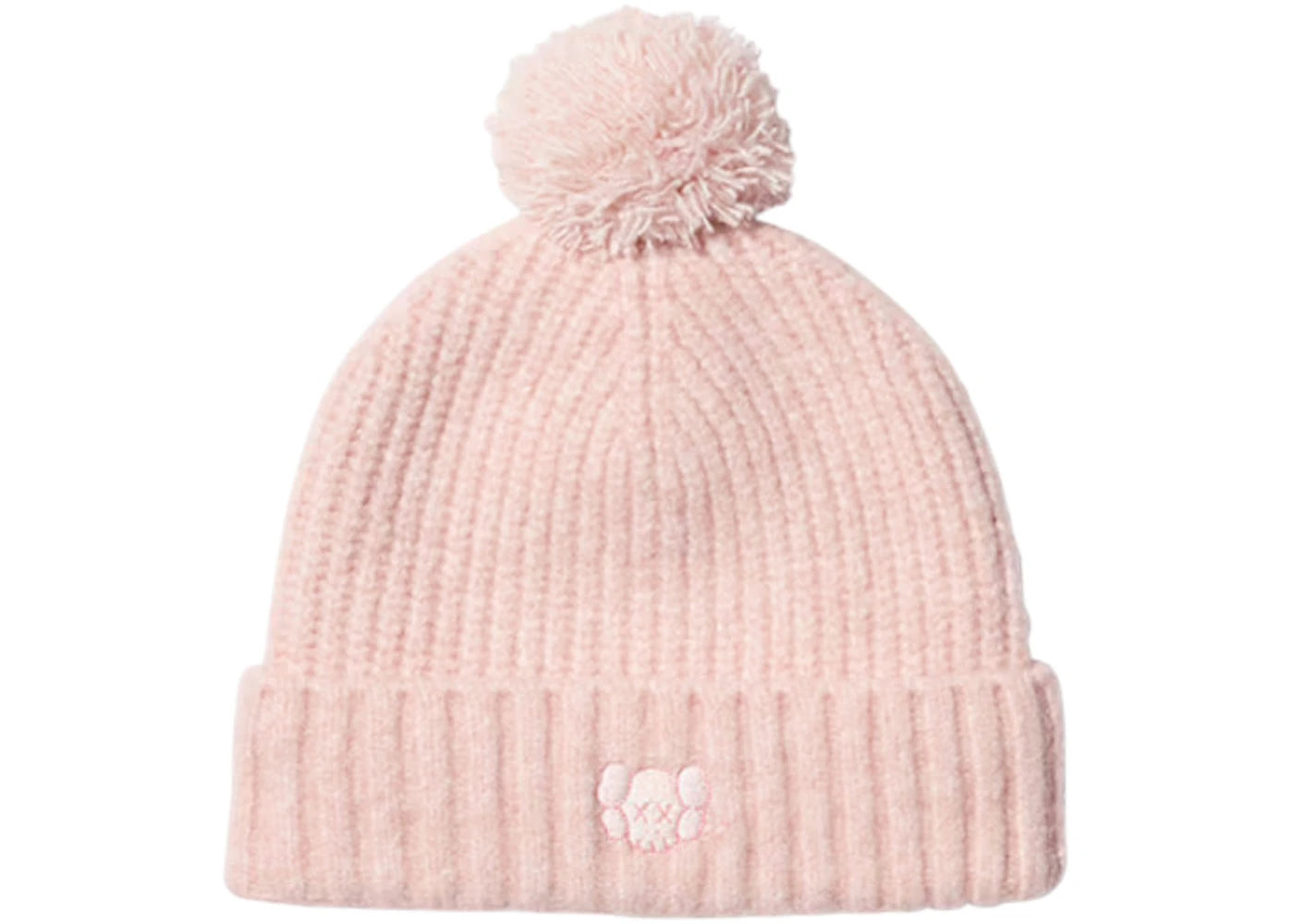 Uniqlo x KAWS Kids Heat Tech Yarn Knitted Cap Pink