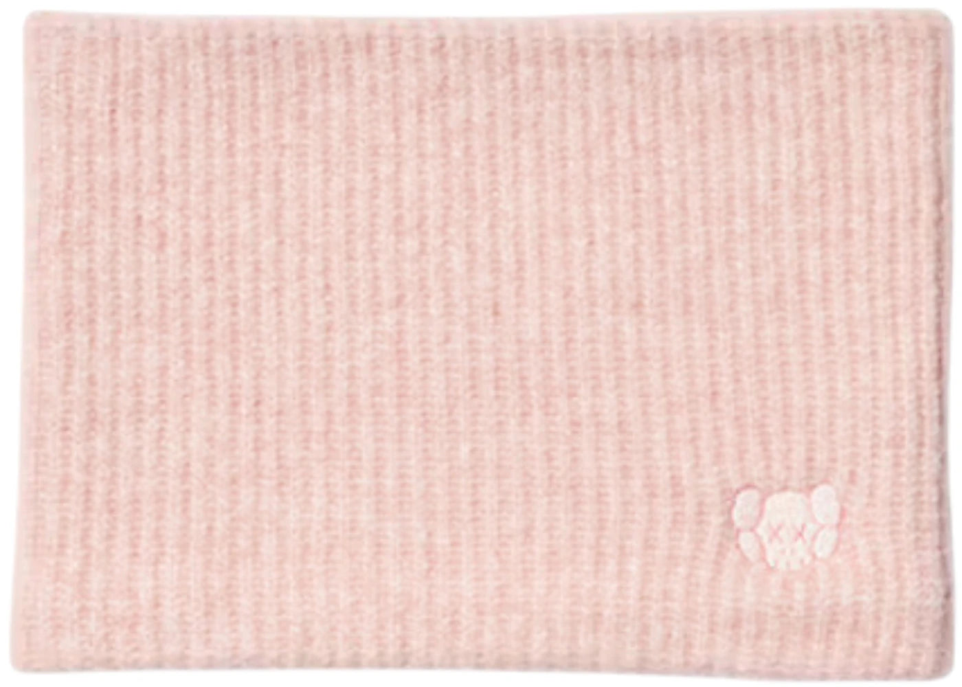 Uniqlo x KAWS Kids Heat Tech Yarn Knitted Neck Warmer Pink