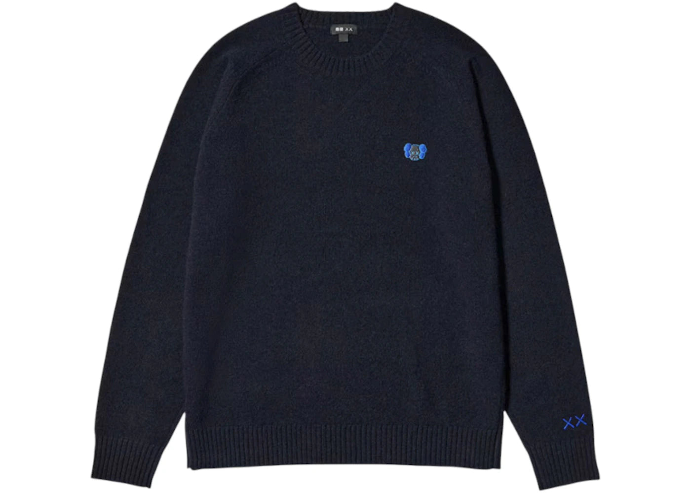 Uniqlo x KAWS Lambswool Crewneck Sweater Navy