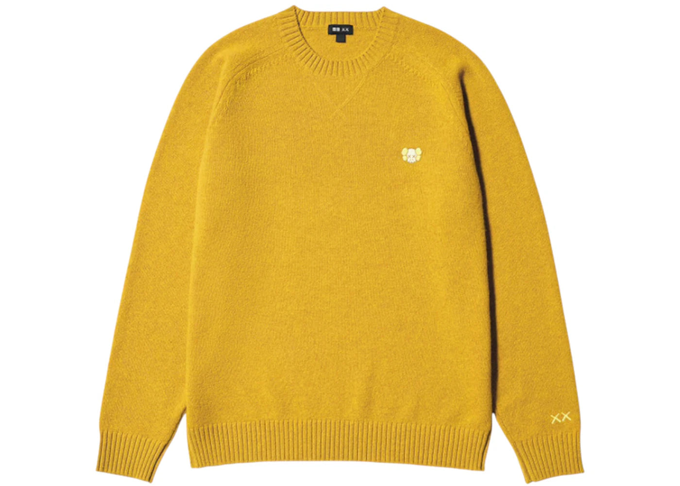 Uniqlo x KAWS Lambswool Crewneck Sweater Yellow