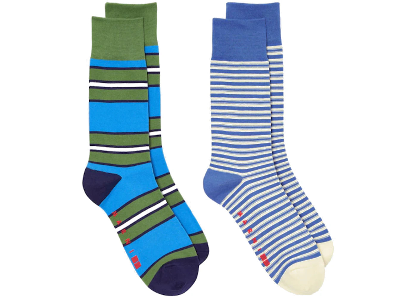 Uniqlo x MARNI Border Socks (Set of 2) Blue