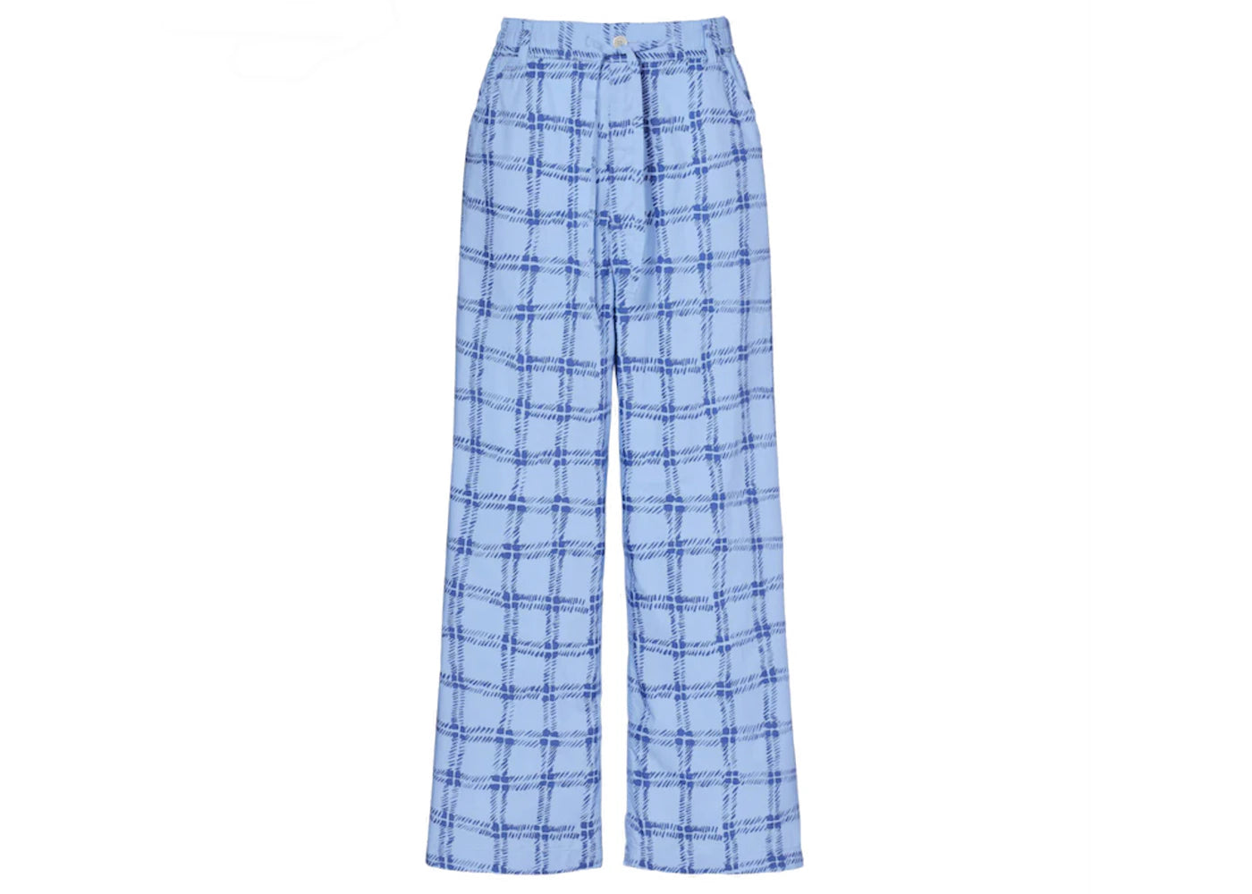 Uniqlo x MARNI Easy Wide Fit Check Pants Blue