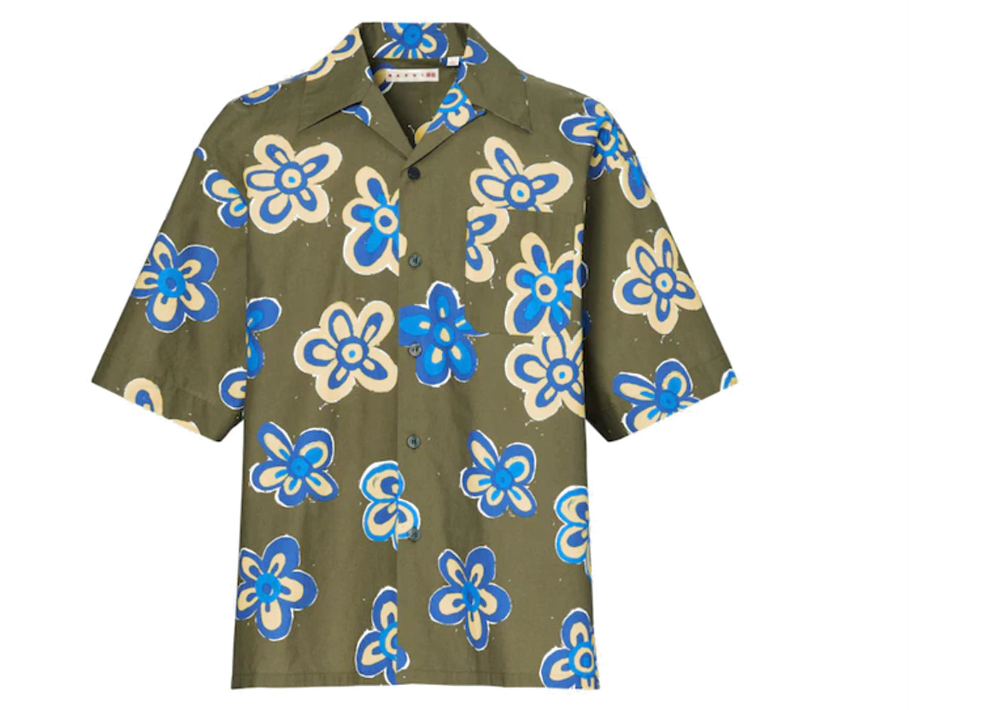 Uniqlo x MARNI Oversized Open Collar Shirt (Asia Sizing) Olive