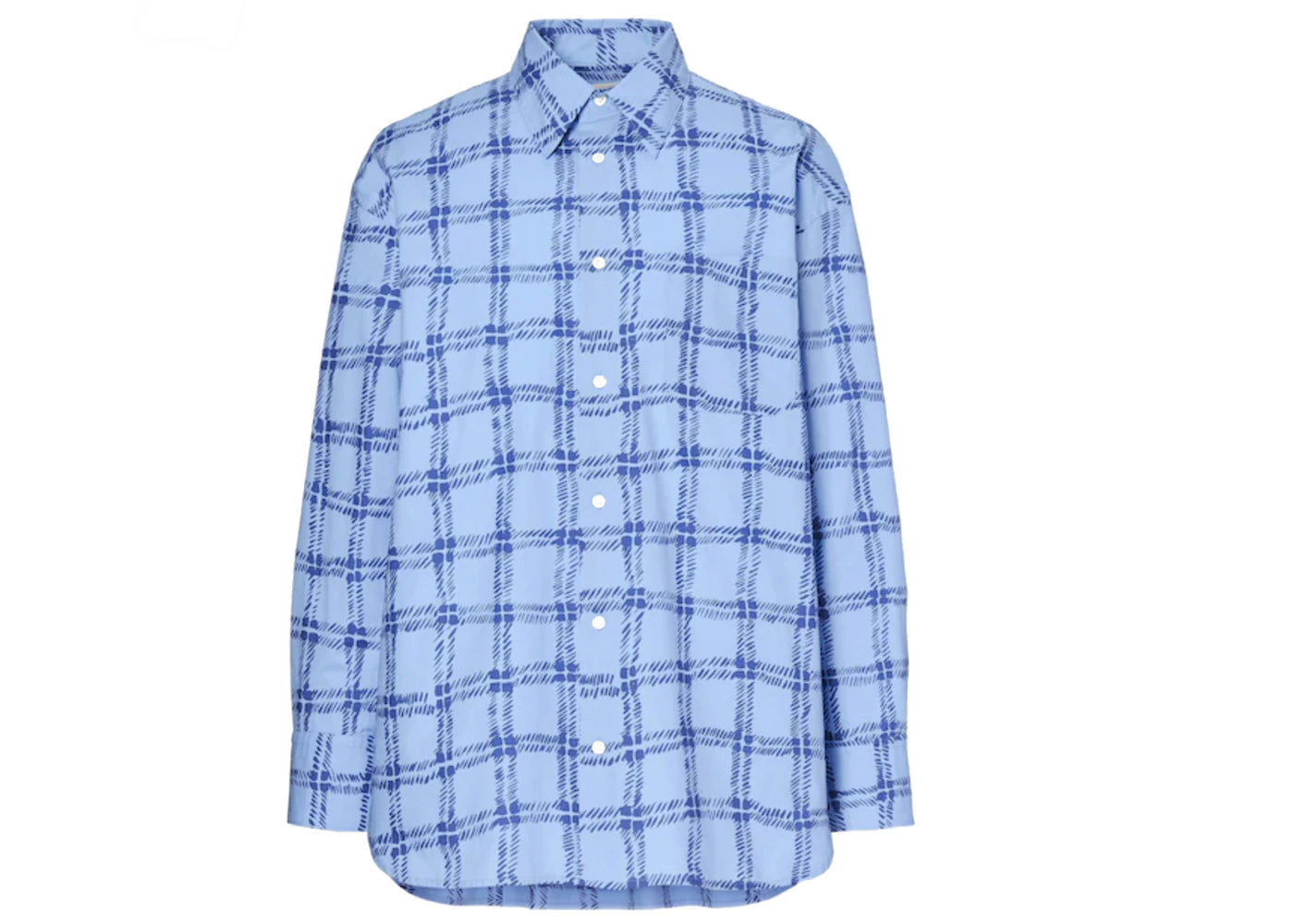 Uniqlo x MARNI Oversized Print L/S Shirt (Asia Sizing) Blue