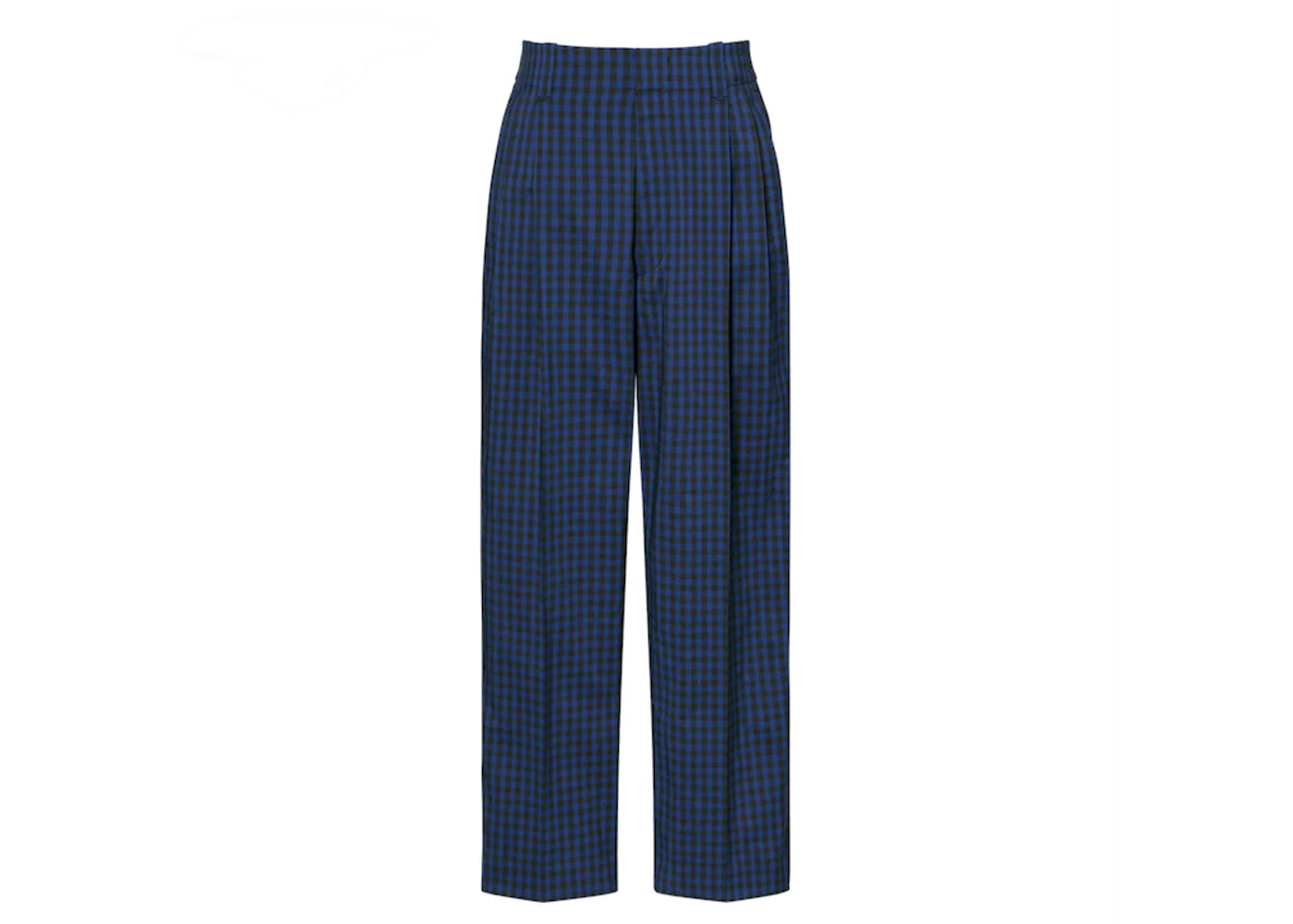 Uniqlo x MARNI Wide Fit Check Tuck Pants Blue