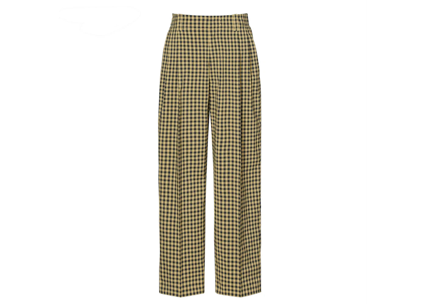Uniqlo x MARNI Wide Fit Check Tuck Pants Yellow