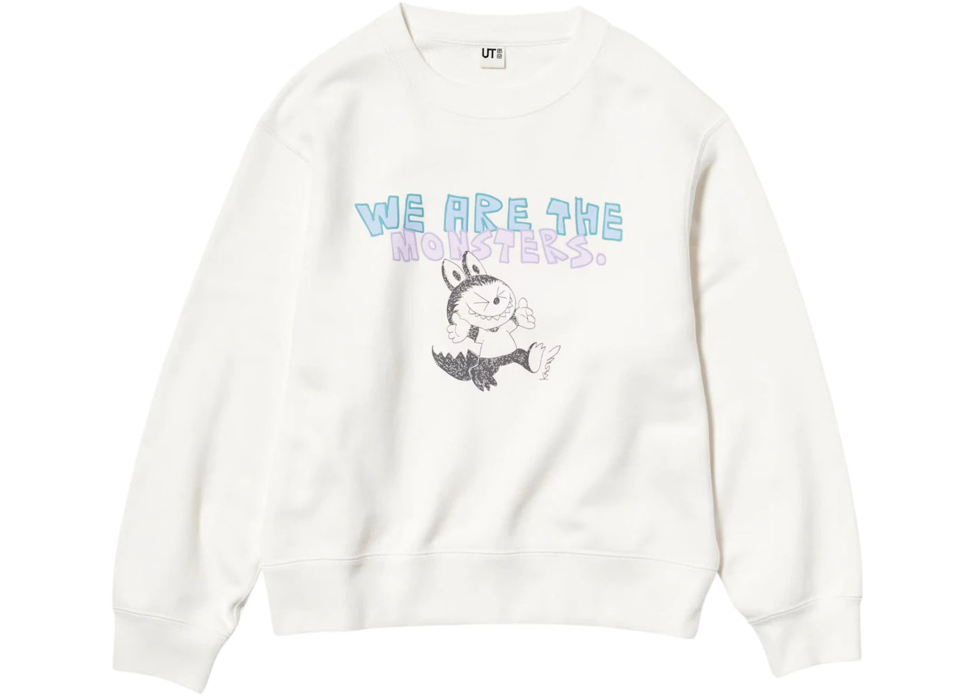 Uniqlo x POP MART THE MONSTERS Kids Sweatshirt Off White