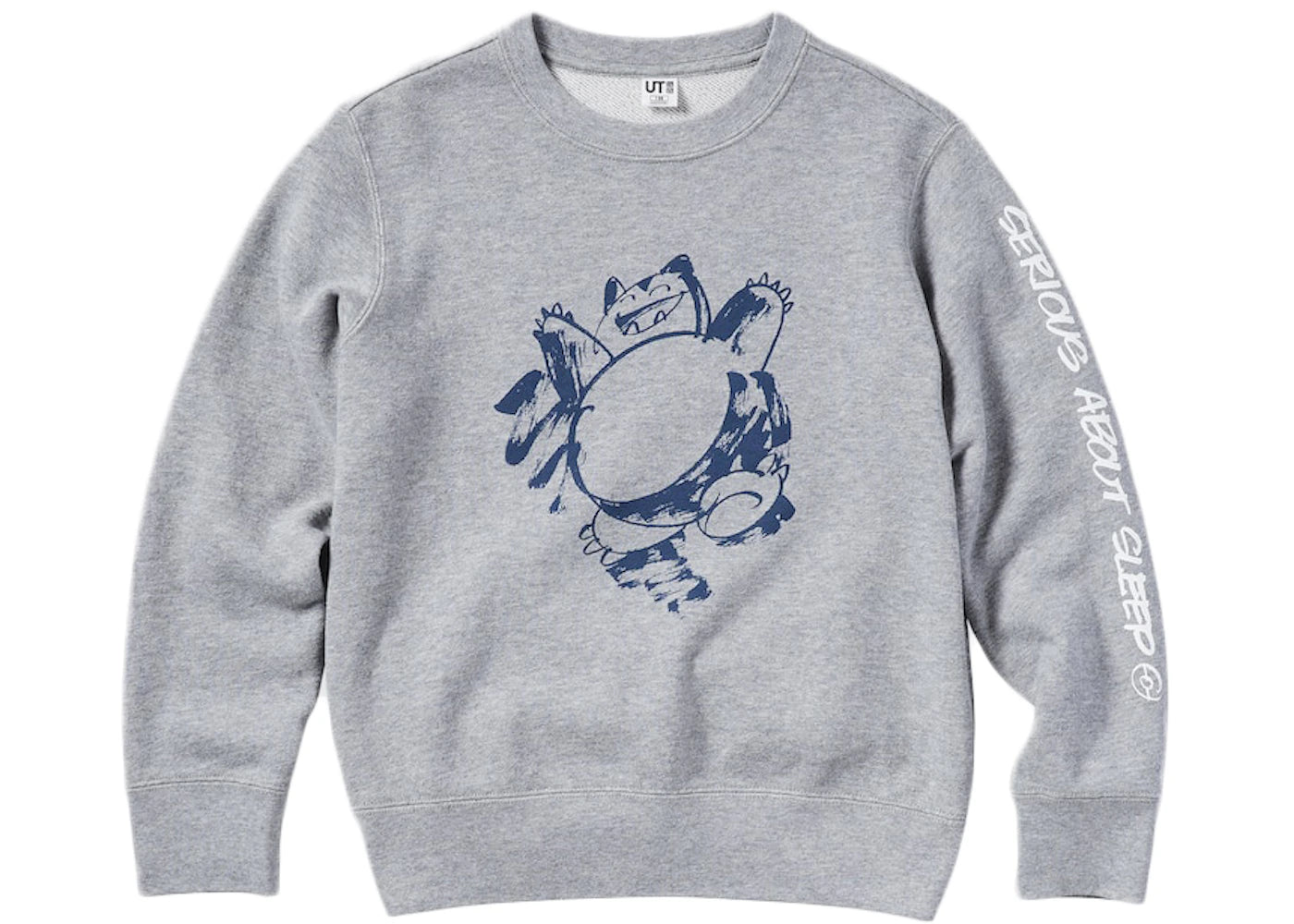 Uniqlo x Pokemon x James Jarvis Kids Snorlax Crewneck Sweatshirt Grey
