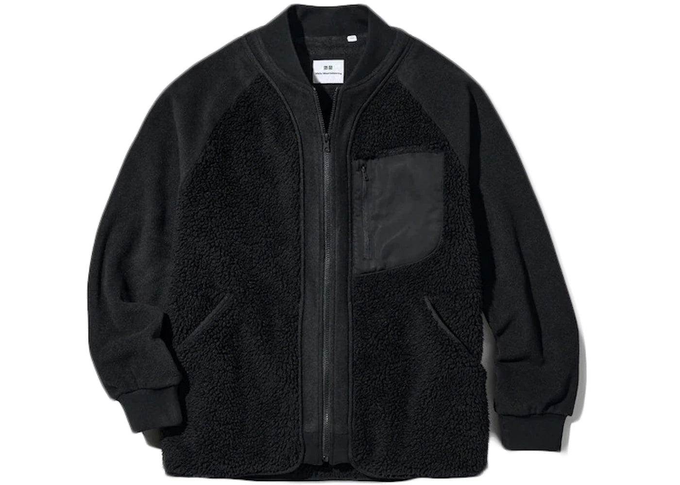 Uniqlo x White Mountaineering Fleece Oversized Longsleeve Jacket Black