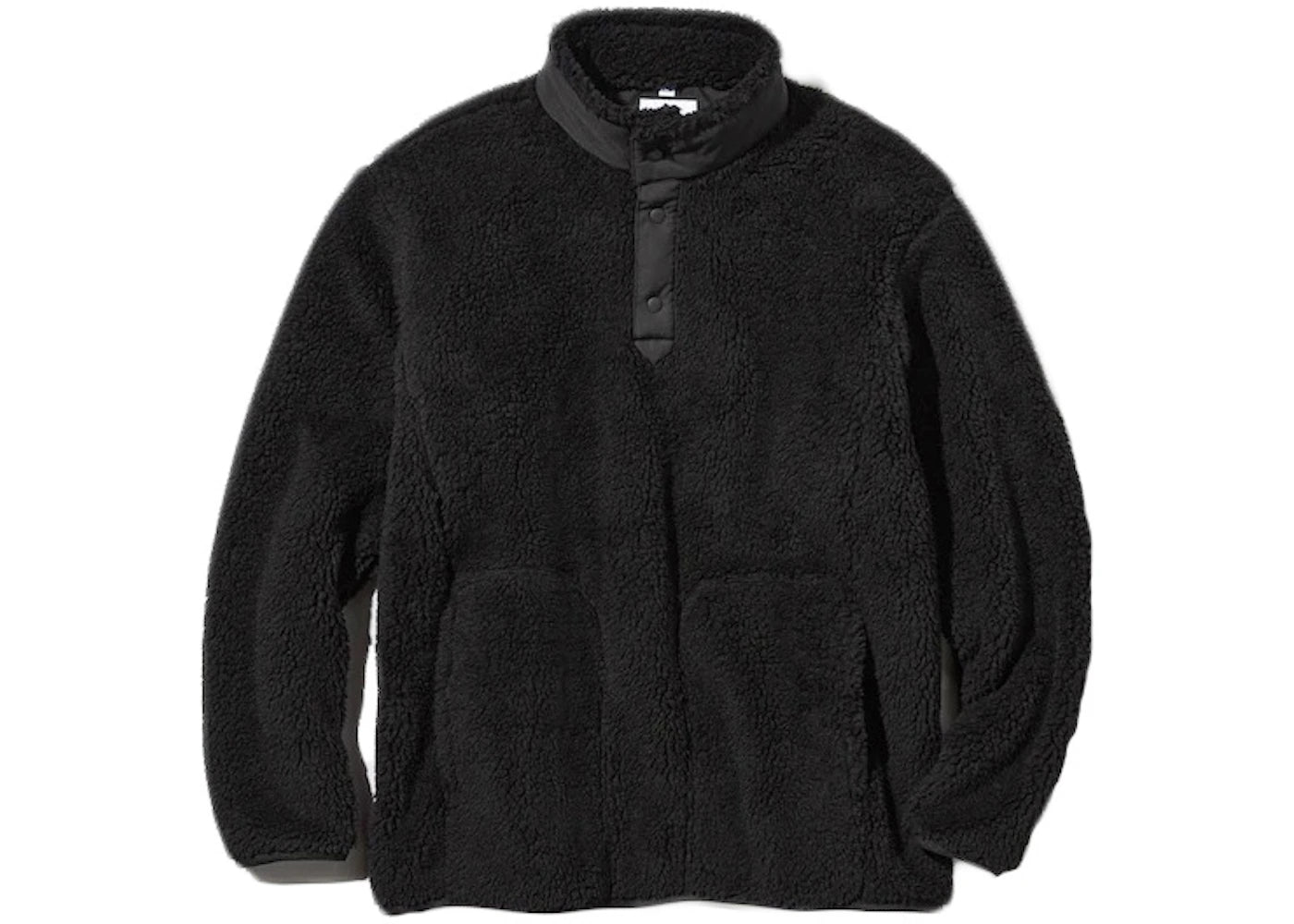 Uniqlo x White Mountaineering Fleece Oversized Longsleeve Pullover Black