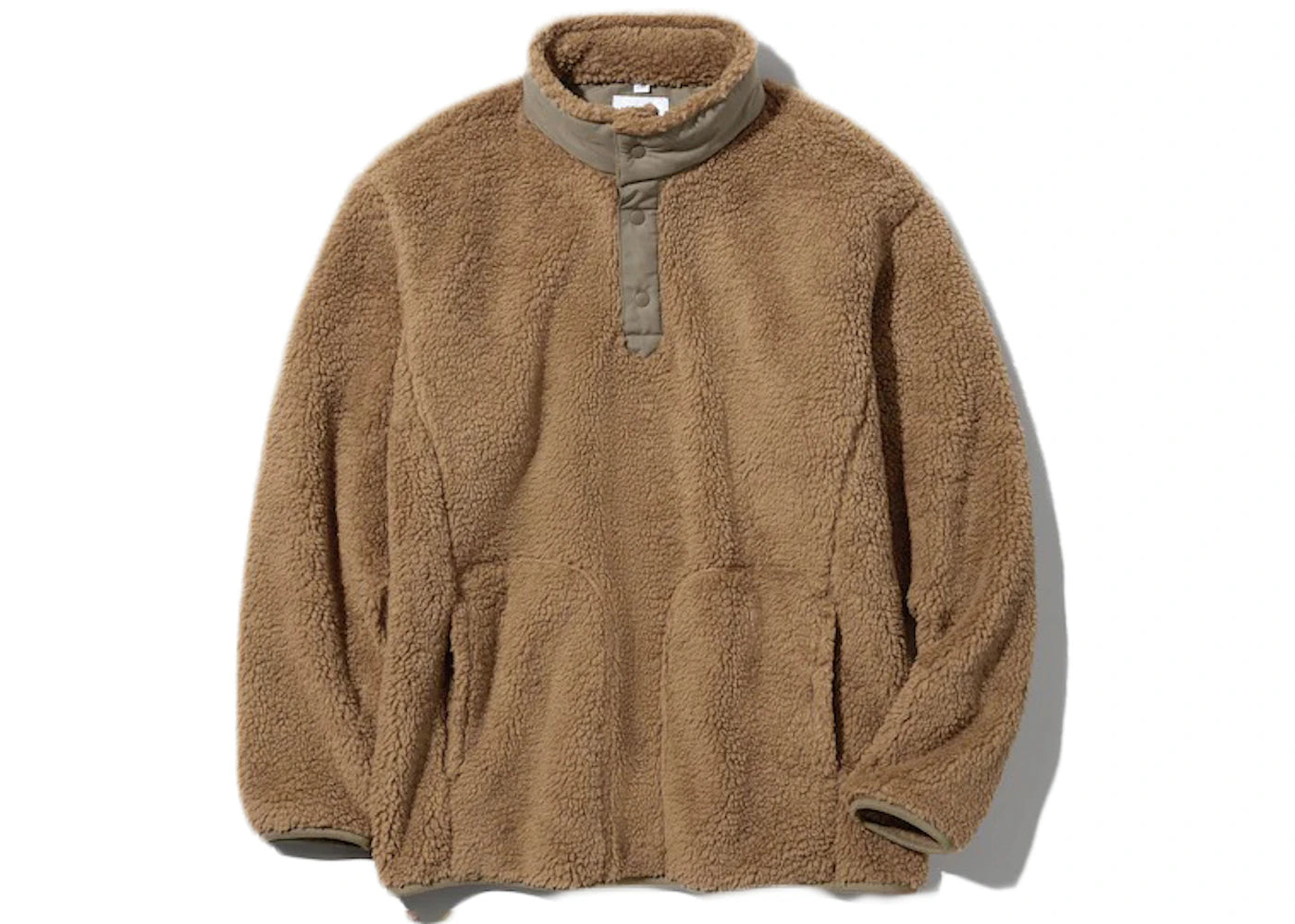 Uniqlo x White Mountaineering Fleece Oversized Longsleeve Pullover Brown