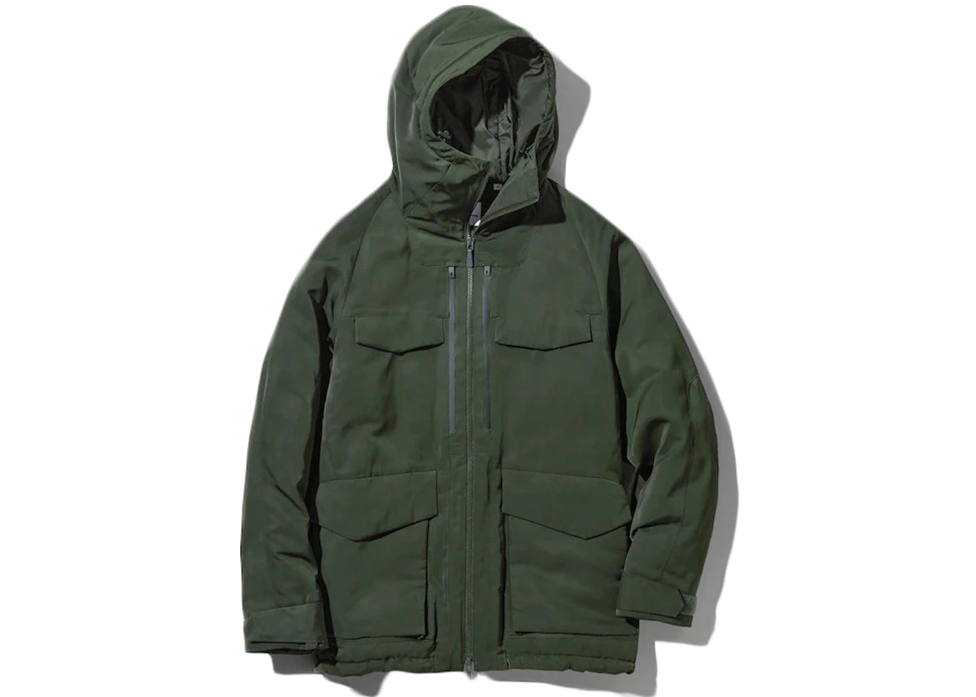 Uniqlo x White Mountaineering Hybrid Down Oversized Parka Dark Green