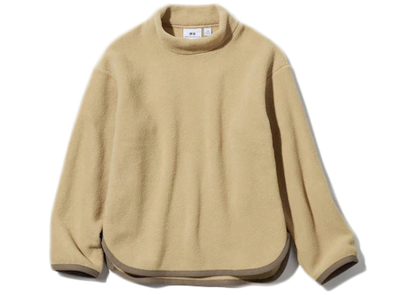 Uniqlo x White Mountaineering Kids Fleece Mock Neck Pullover Beige