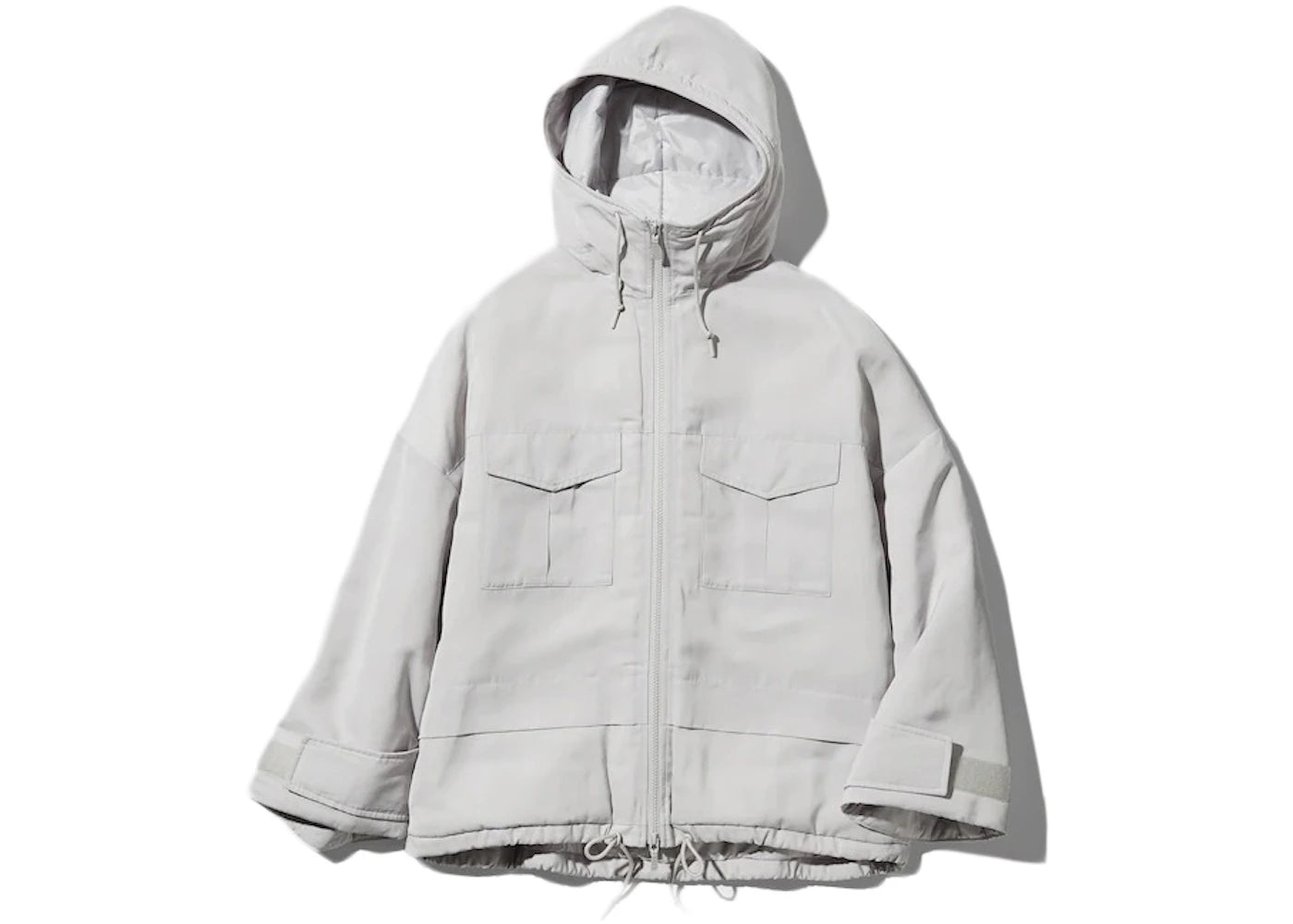 Uniqlo x White Mountaineering Women Hybrid Down Oversized Parka (Asia Sizing) Light Grey
