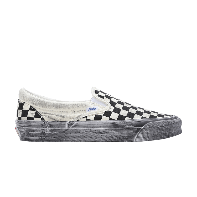 Vans Vault UA OG Classic Slip-On LX Stressed Black Checkerboard