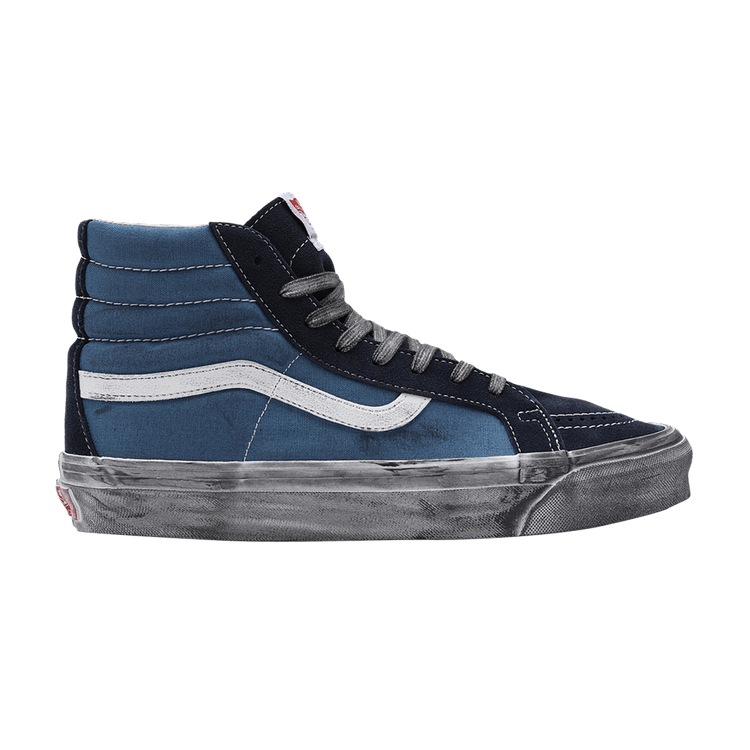Vans Vault UA OG Sk8-Hi LX Stressed Navy Blue