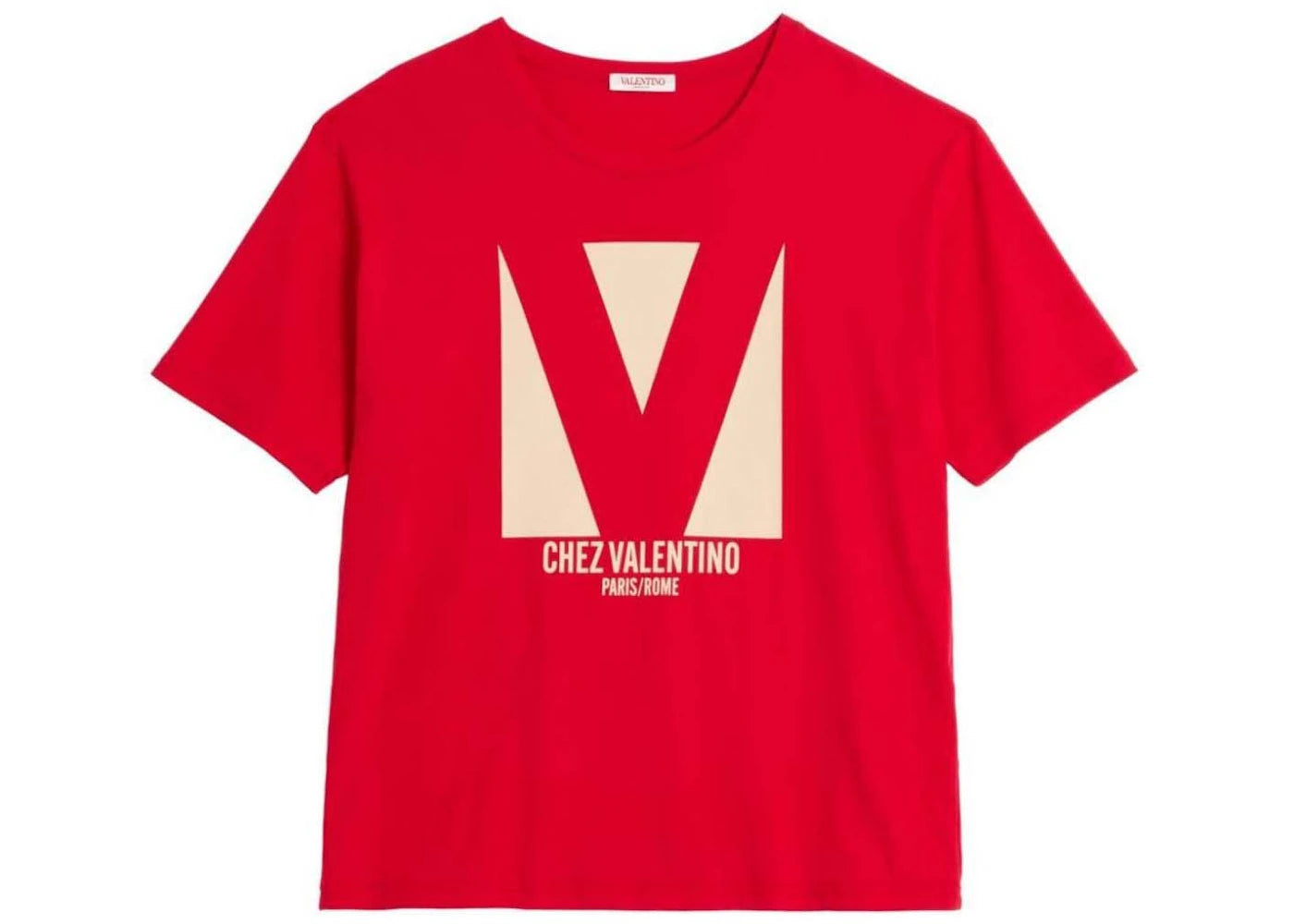 Valentino Chez Valentino Print T-shirt Red