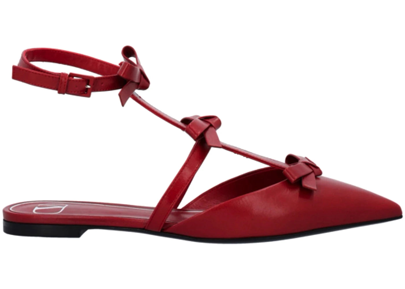 Valentino French Bow Mules Red (Women's)