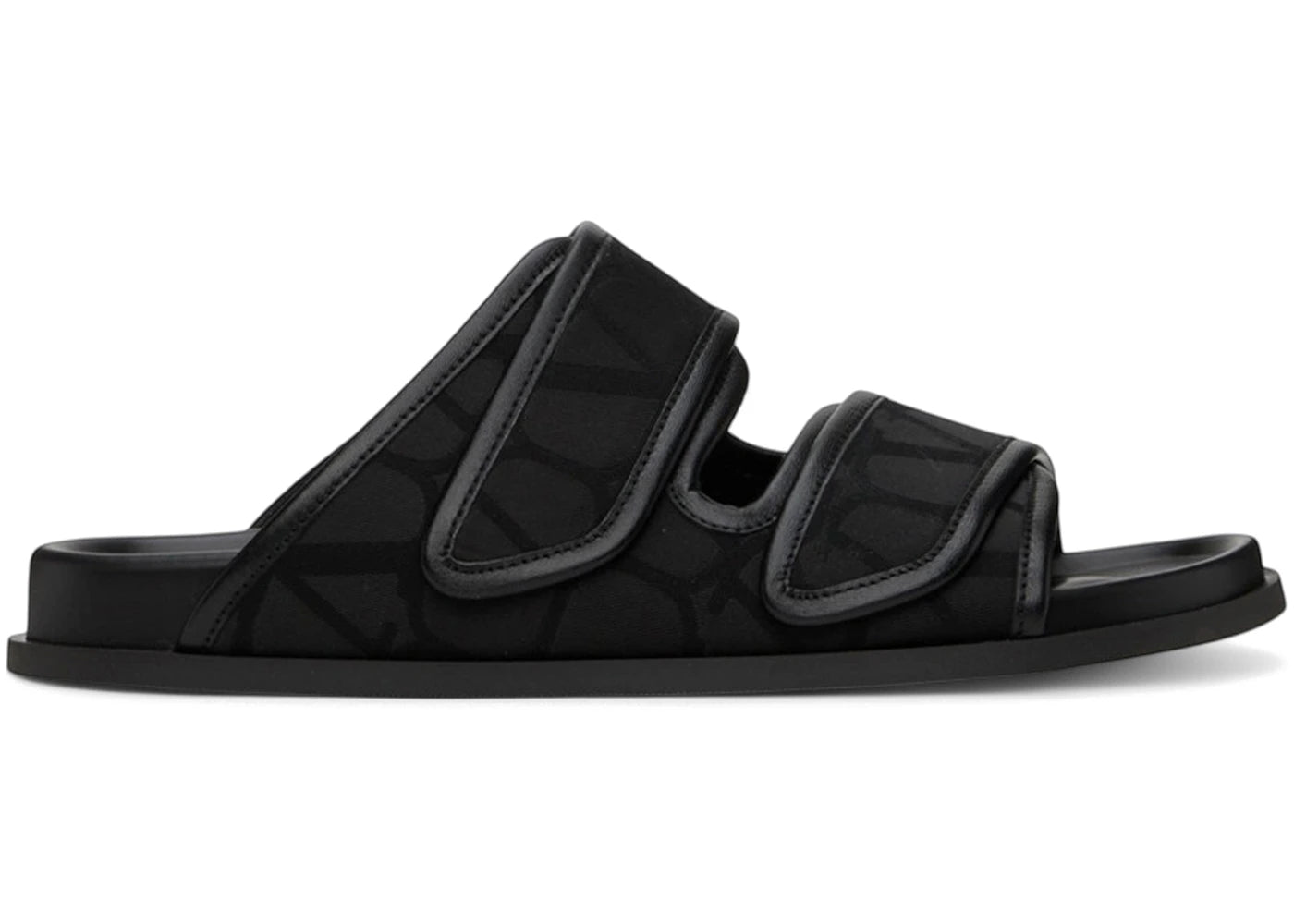 Valentino Garavani Toile Iconographe Sandals Black