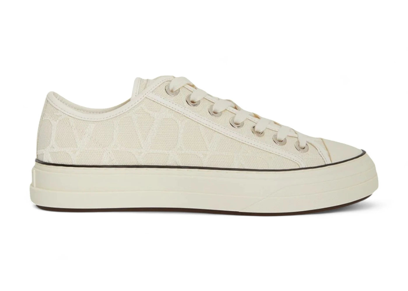 Valentino Toile Iconographe Sneakers Ivory