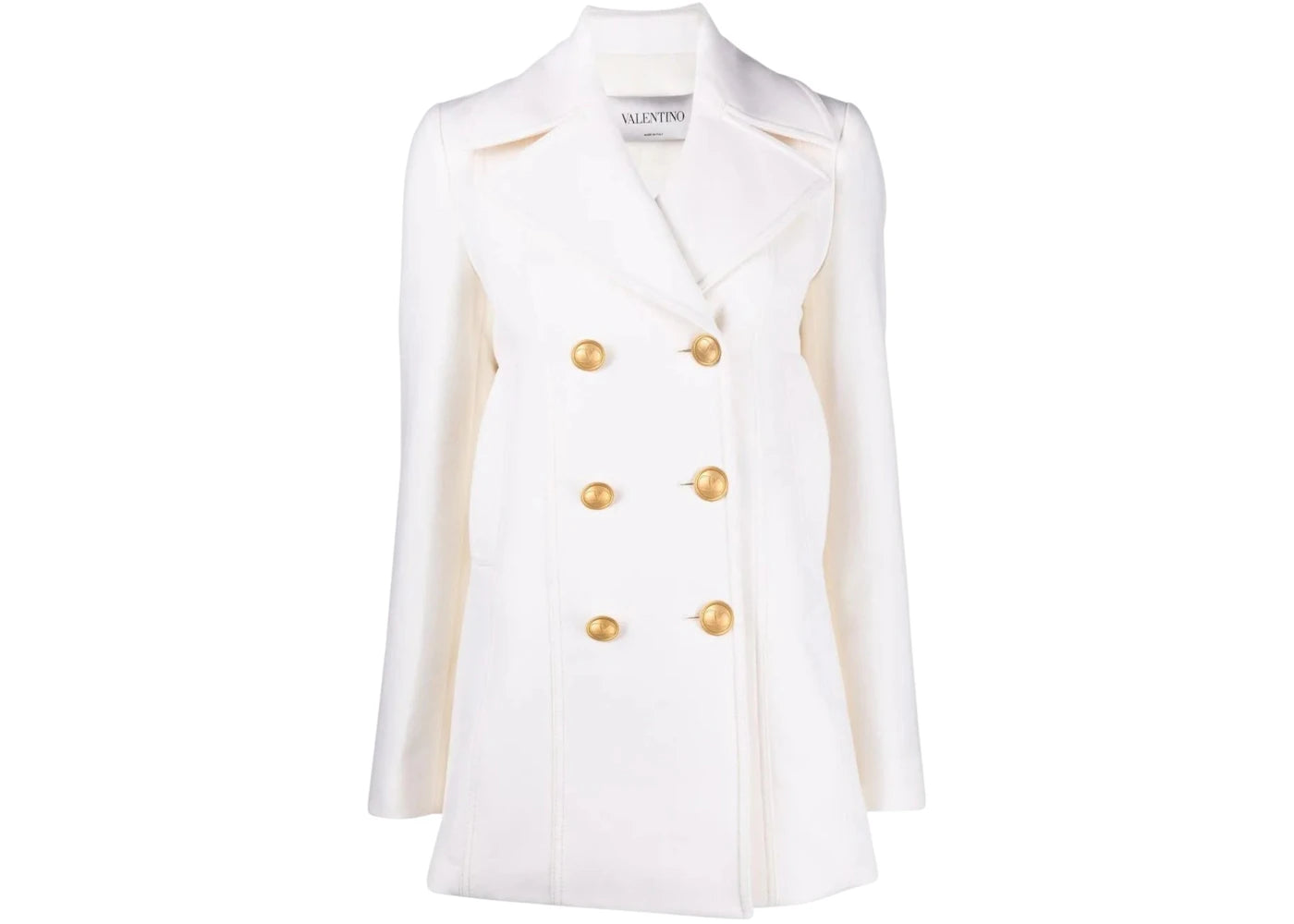 Valentino Women's Garavani Double-Breasted Jacket Ivory