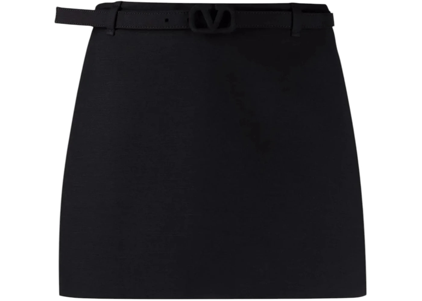 Valentino Women's Garavani High-Waisted Belted Skirt Black