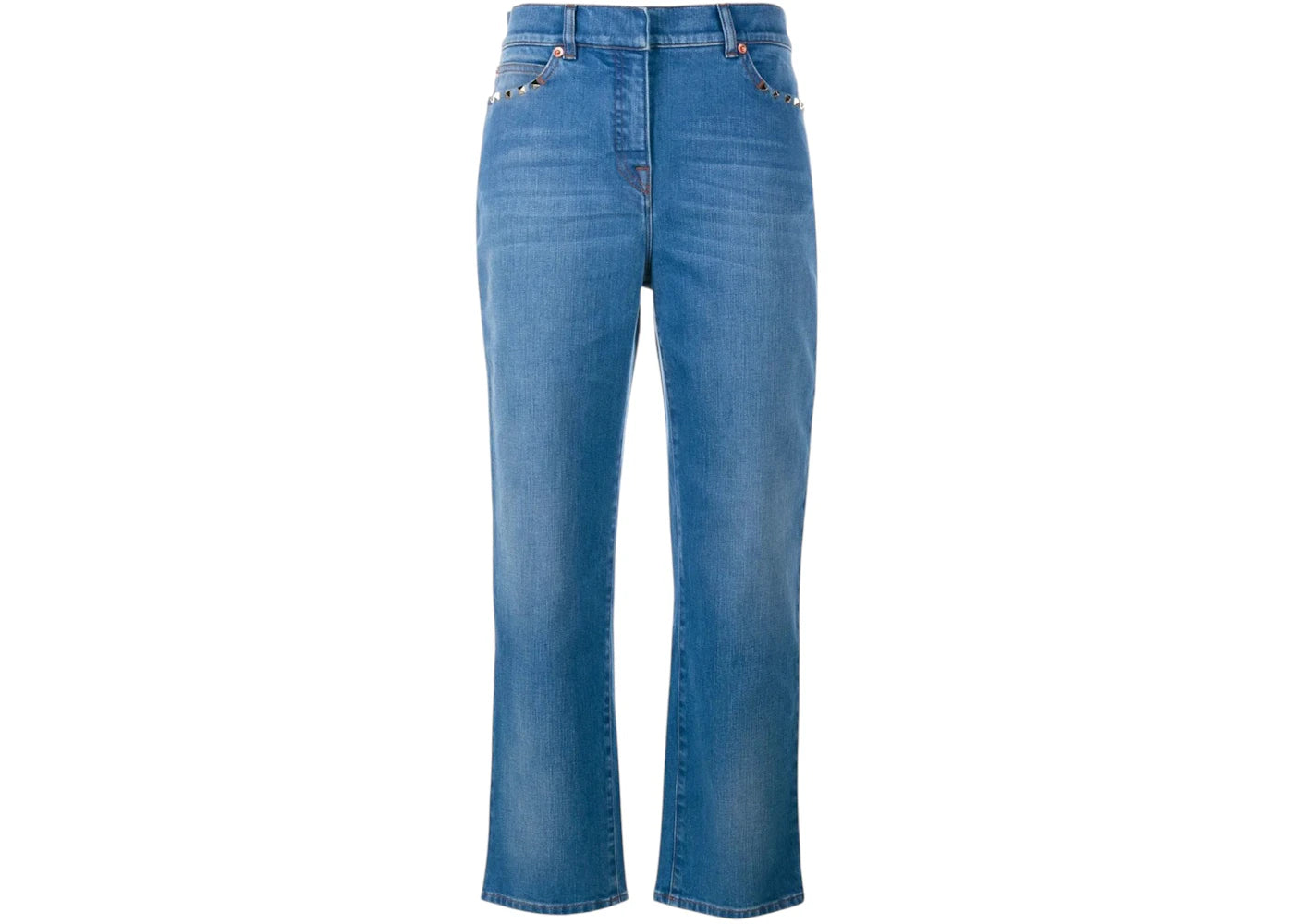 Valentino Women's Garavani Rockstud Boyfriend Jeans Blue