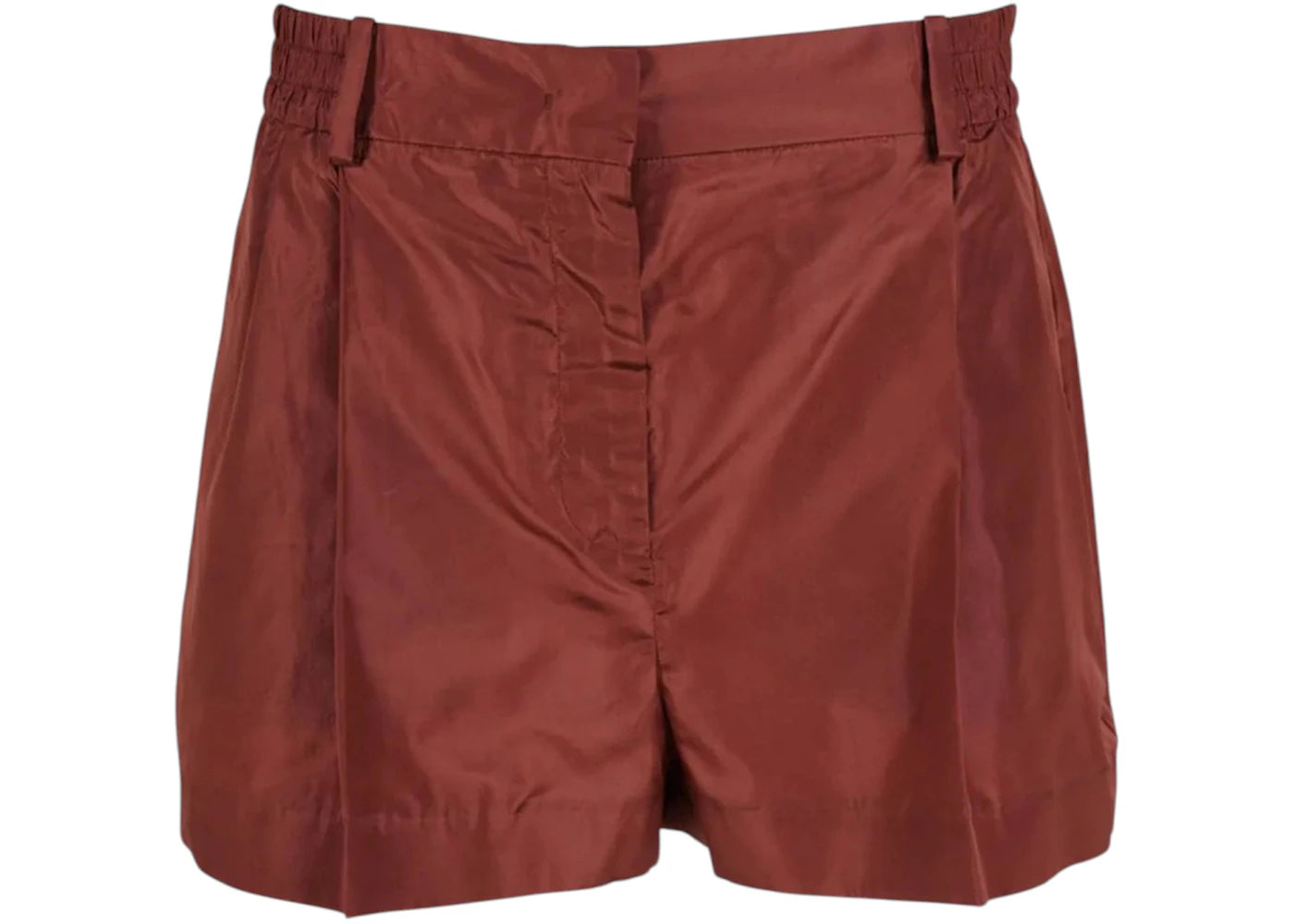 Valentino Women's Pressed-Crease Tailored Shorts Brown