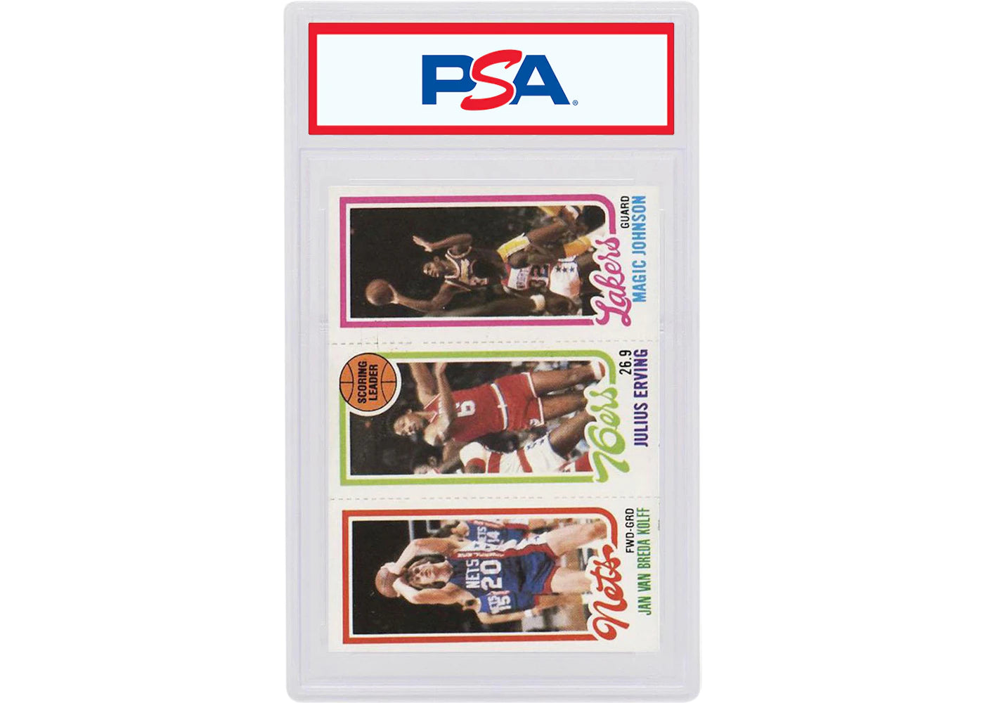 Van Breda Kolff/Julius/Erving/Magic Johnson 1980 Topps Scoring Leaders N/A (PSA or BGS Graded)