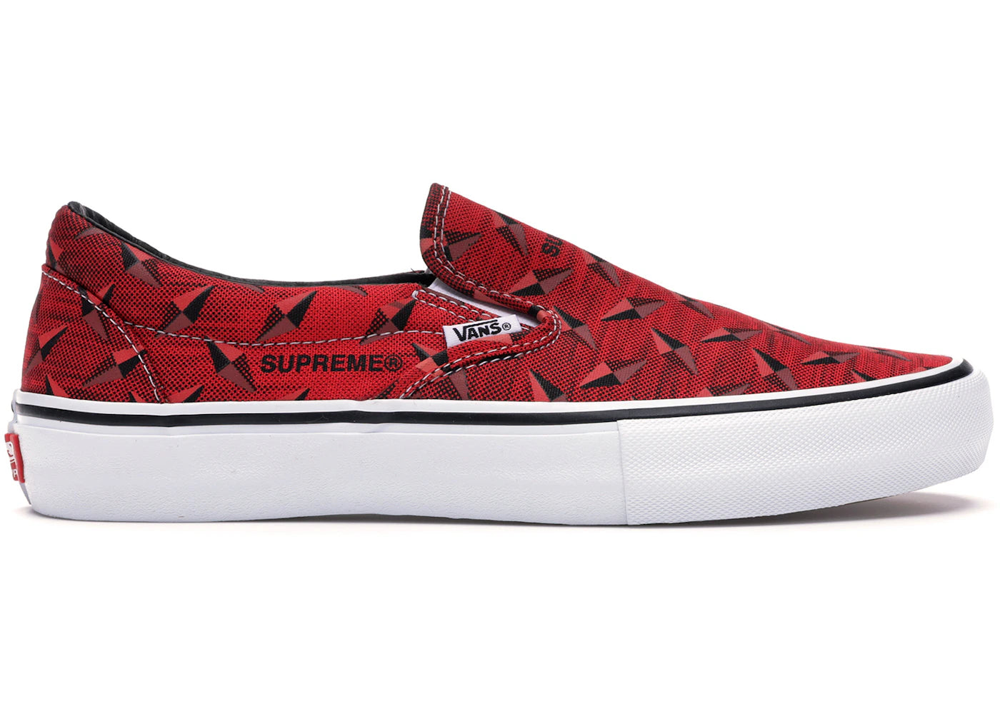 Vans Slip-On Supreme Diamond Plate Red