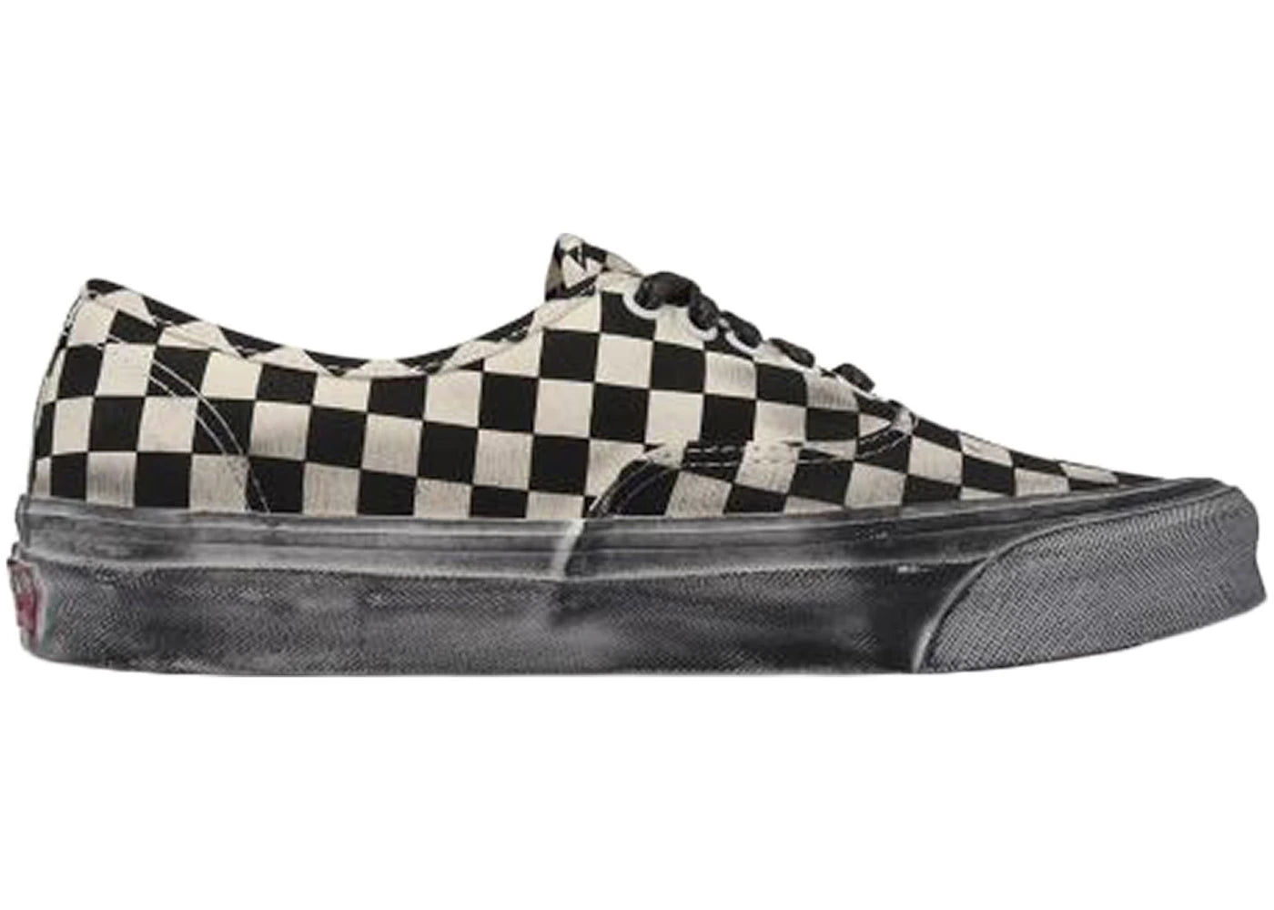 Vans Vault OG Authentic LX Stressed Black White Checkerboard