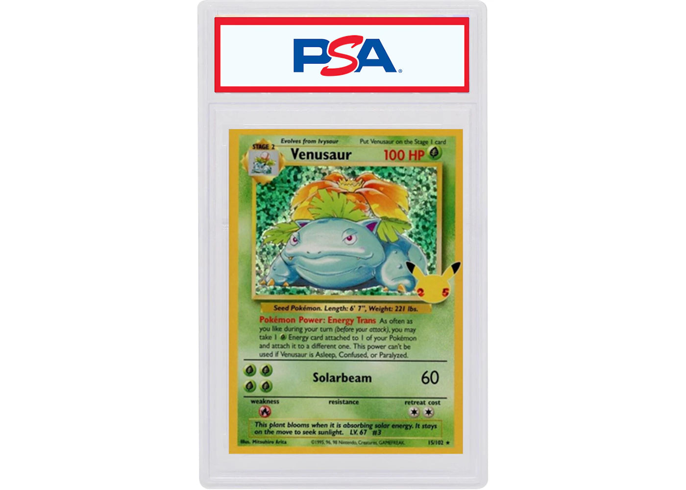 Venusaur-Holo 2021 Pokémon Celebrations Classic Collection Base Set #15/102 (PSA or BGS Graded)