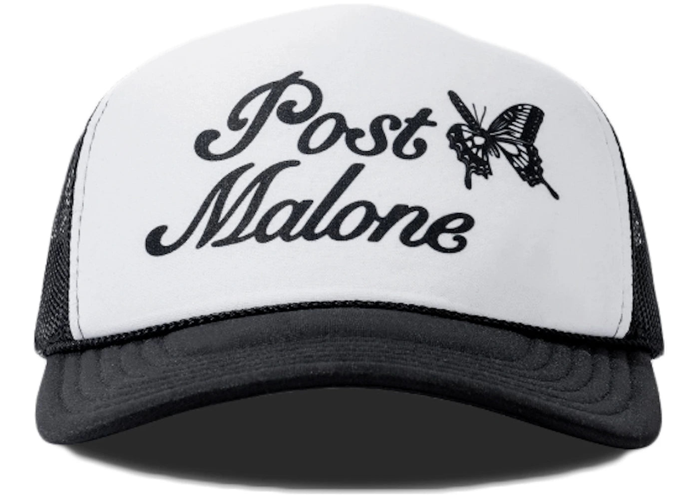Verdy x Post Malone Trucker Hat Black White