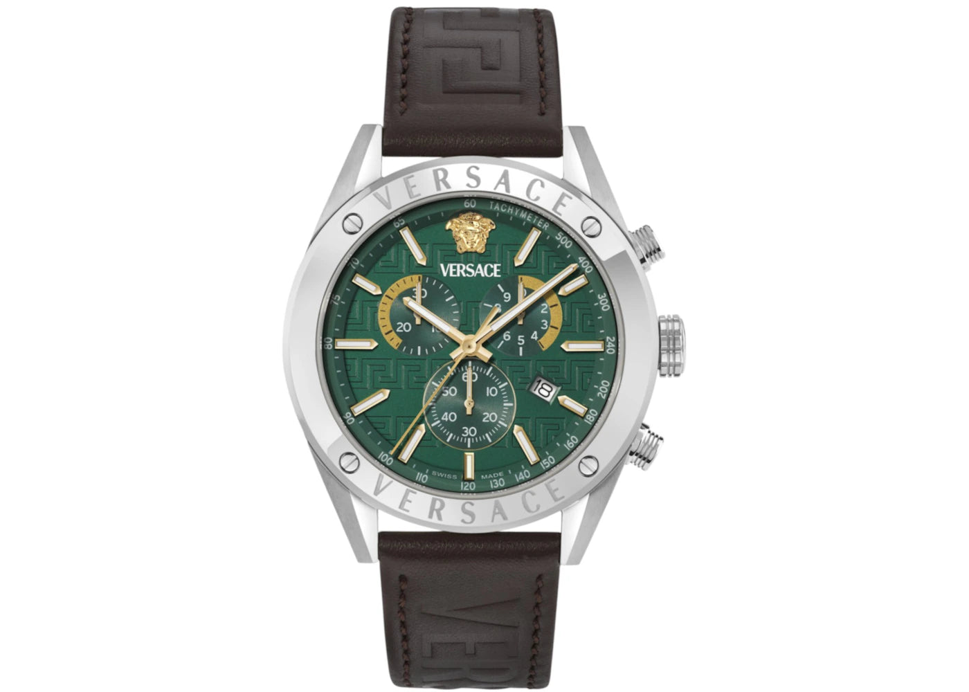 Versace Athletic Chrono Leather Strap VEKJA0325