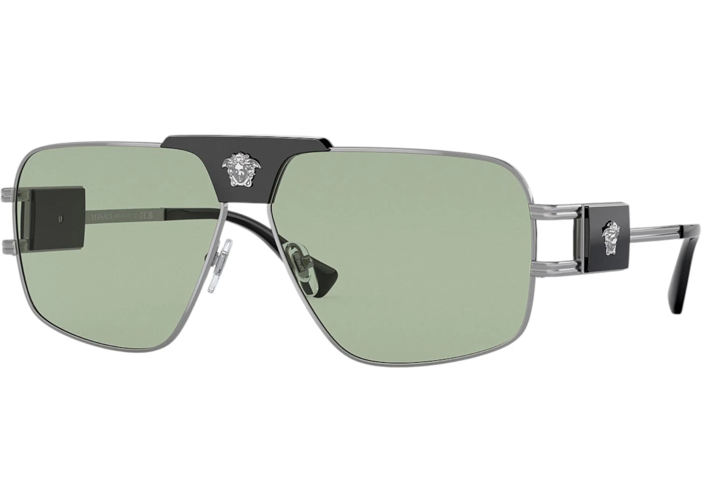Versace Aviator Sunglasses Green Gunmetal (VE2251 1001/2)