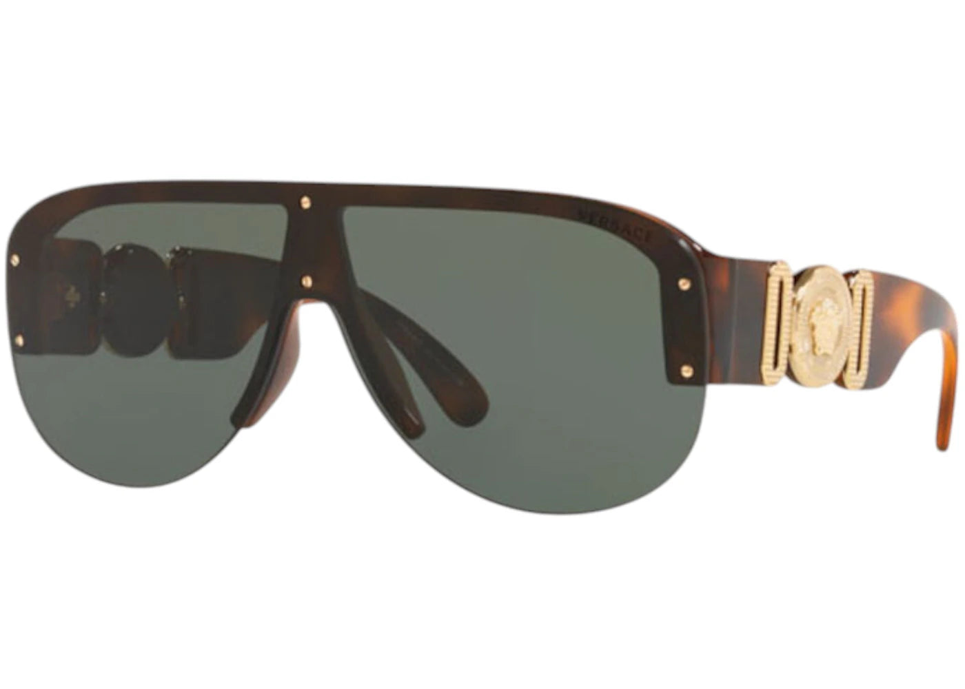 Versace Aviator Sunglasses Green Havana/Gold (VE4391 531771)