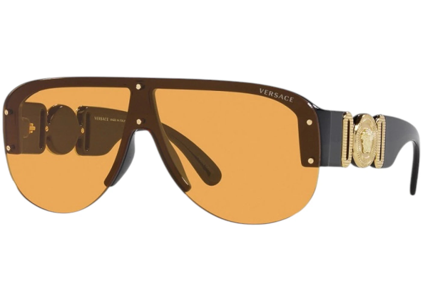 Versace Aviator Sunglasses Orange Black (VE4391 GB1/7)