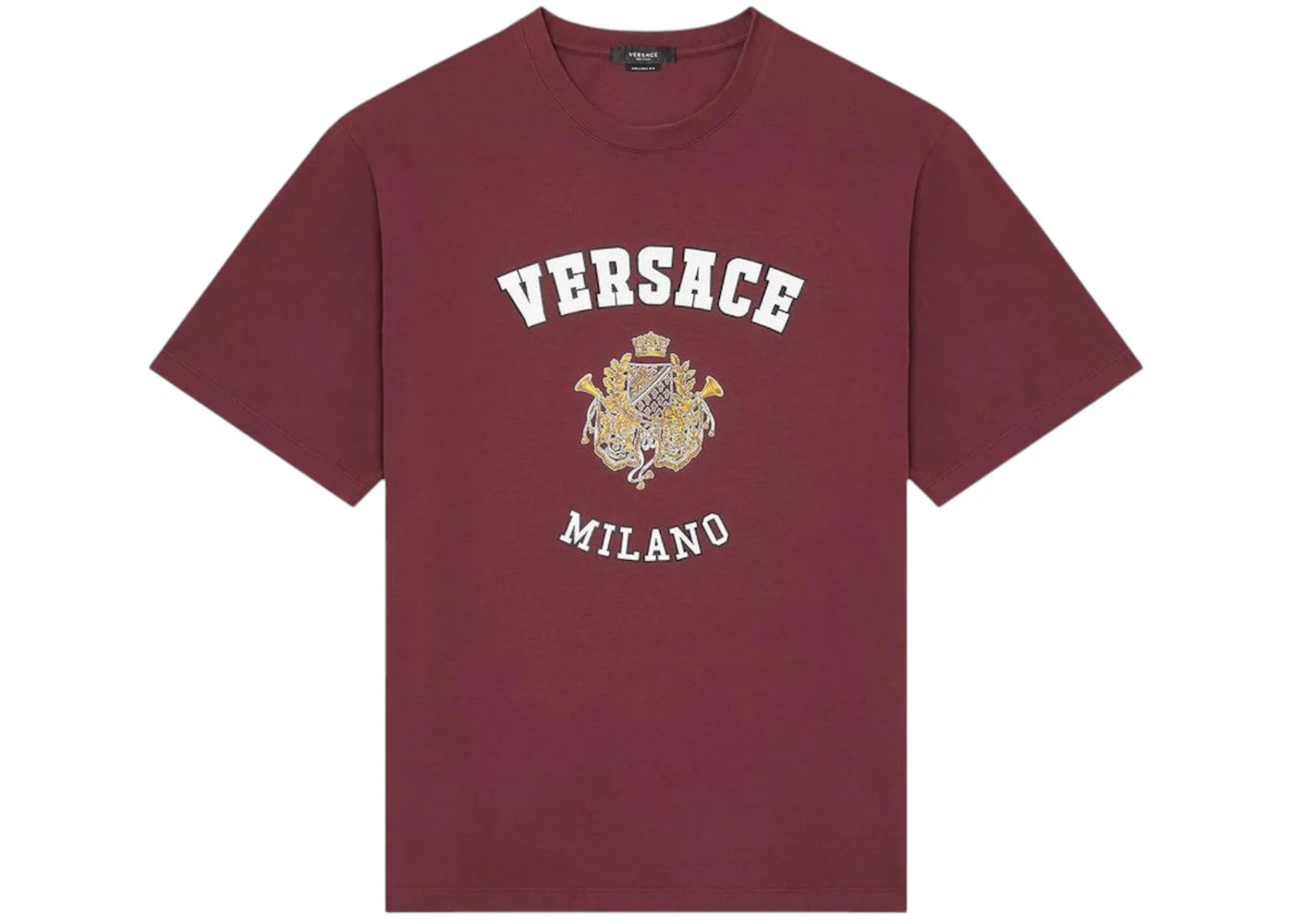 Versace Bordeaux Milano College Tee Purple