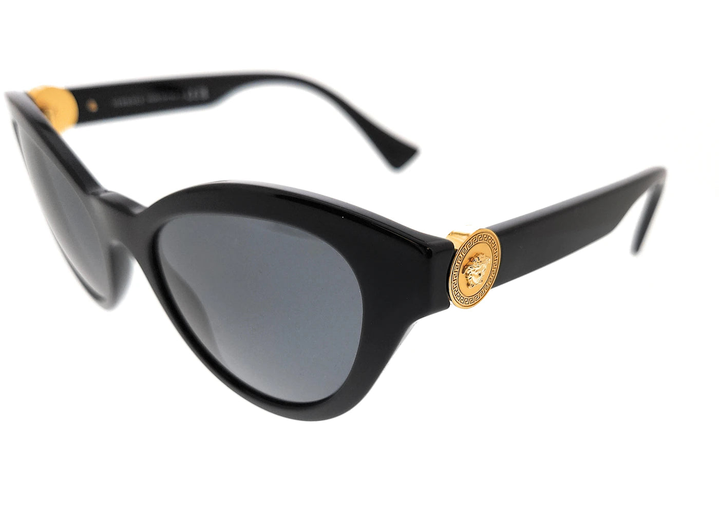 Versace Cat Eye Sunglasses Black/Black (0VE4435 GB1/87)