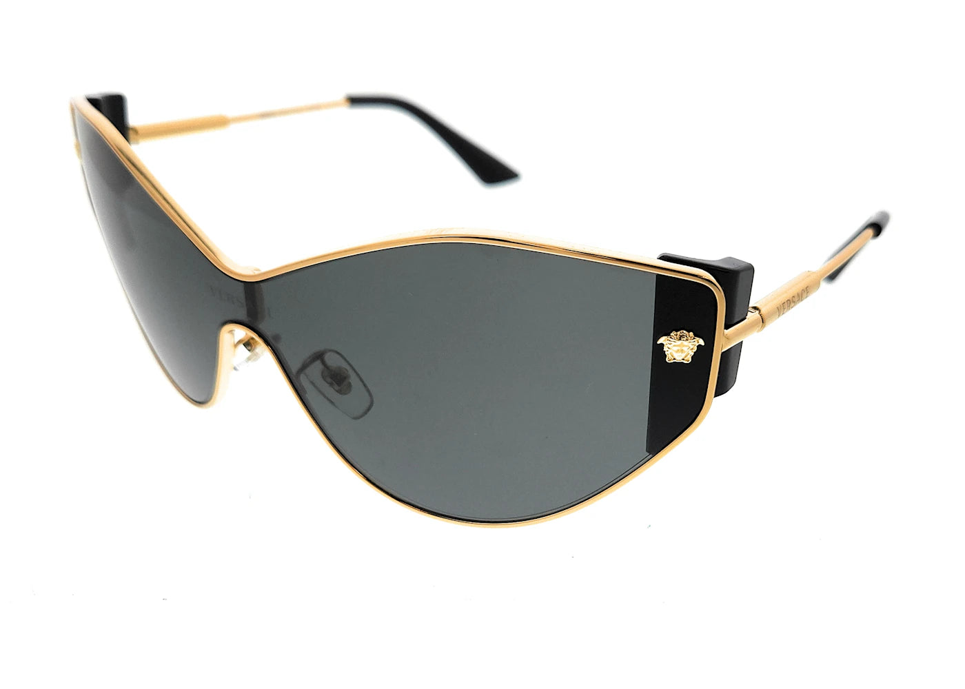 Versace Cat Eye Sunglasses Gold/Dark Grey (0VE2239 100287)