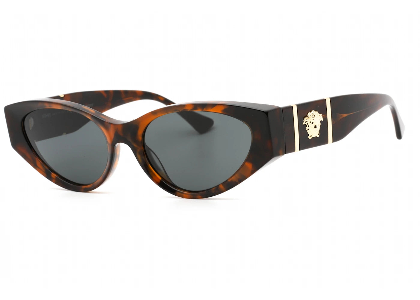 Versace Cat Eye Sunglasses Havana/Dark Grey (VE4454-542987)