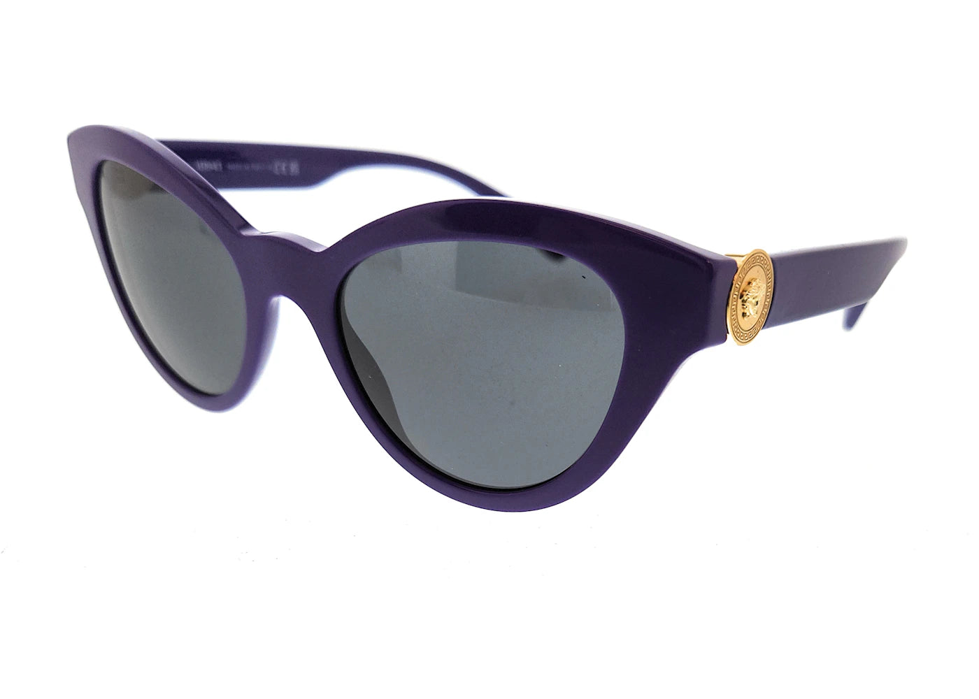 Versace Cat Eye Sunglasses Purple/Dark Grey (0VE4435 538787)
