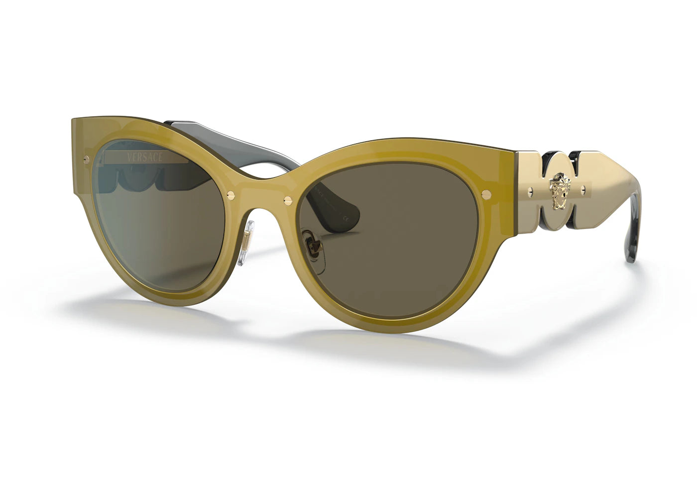 Versace Cat Eye Sunglasses Transparent Brown (0VE2234 1002/3)
