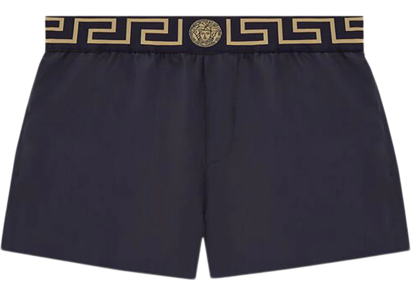 Versace Greca Border Swim Shorts Navy