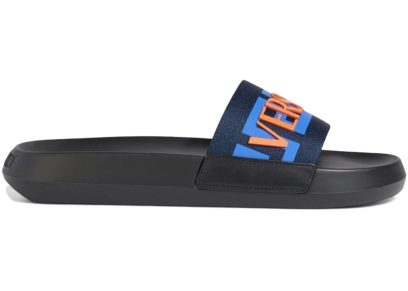 Versace Greca Logo Slides Black Blue Red