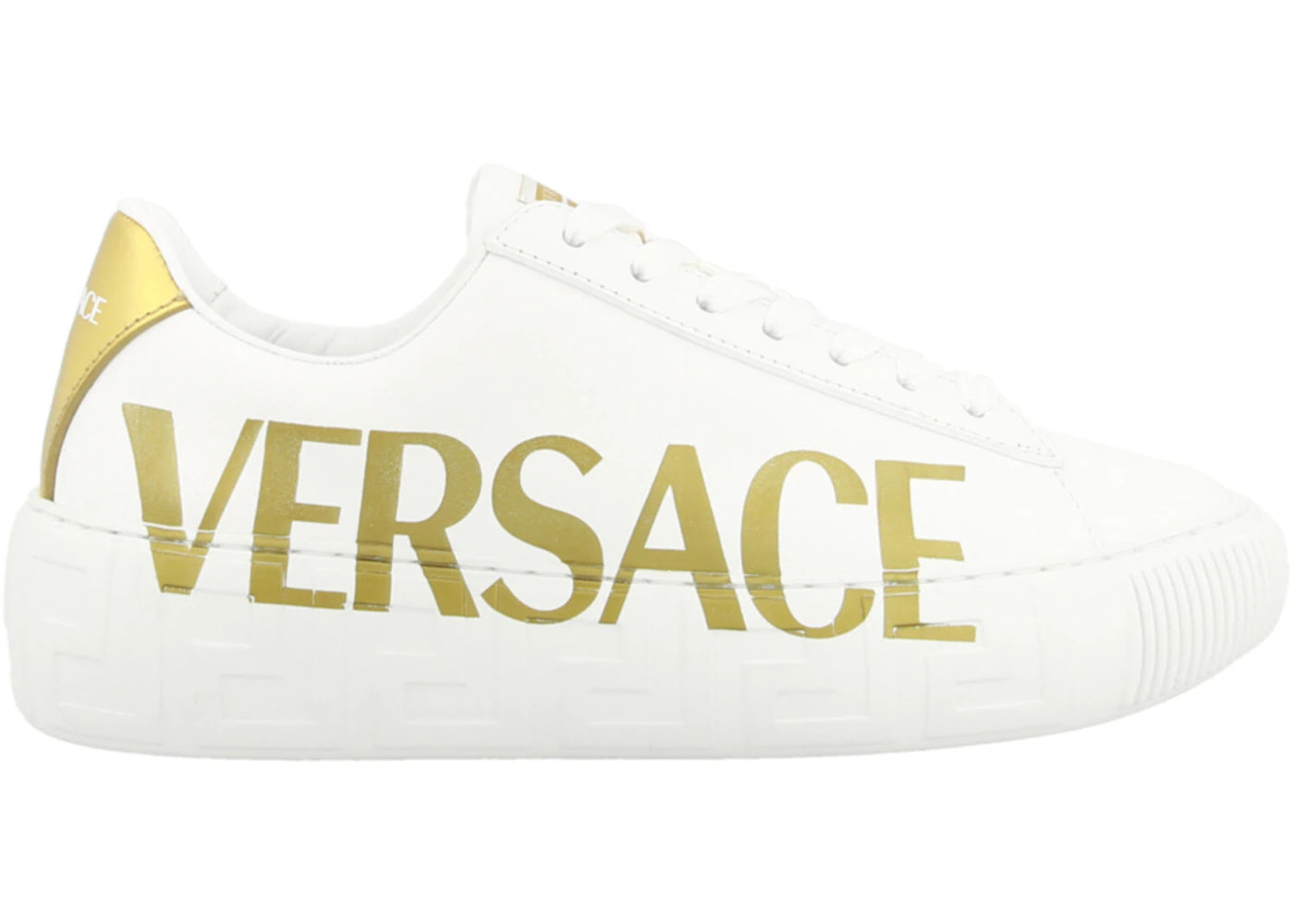 Versace Greca Low-Top White Gold (Women's)