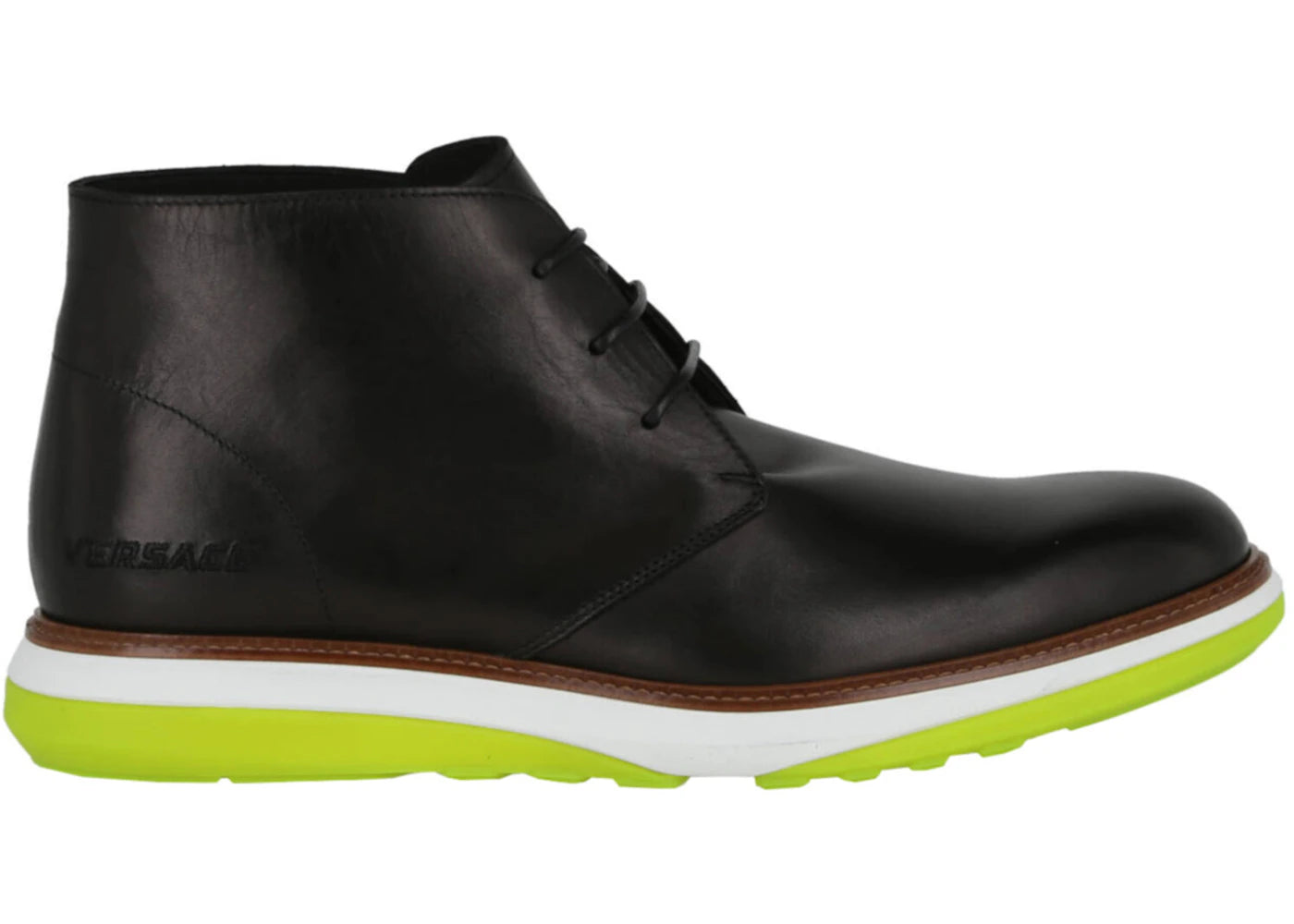 Versace Hybrid Lace-Up Ankle Sneaker Boots Black