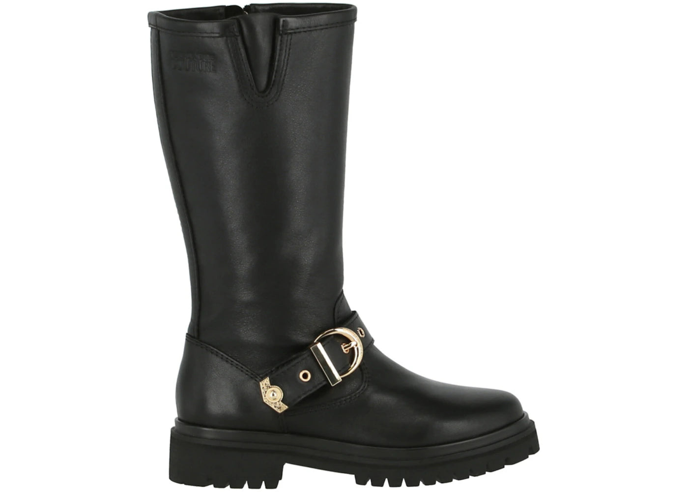 Versace Jeans Leather Rodeo Boots Black (Women's)