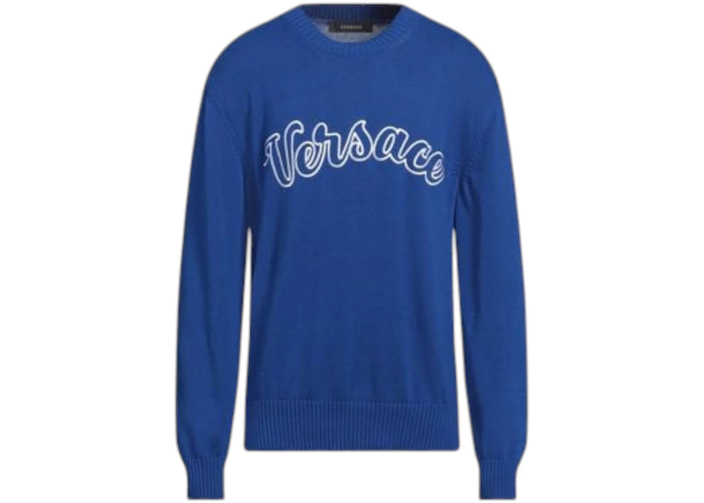 Versace Knit Sweater Blue/White