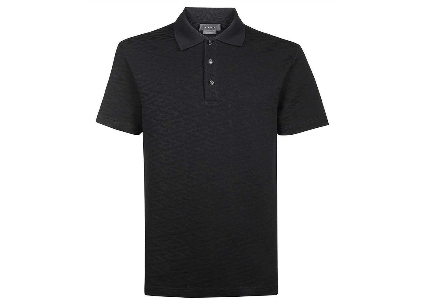 Versace La Greca Polo Shirt Black
